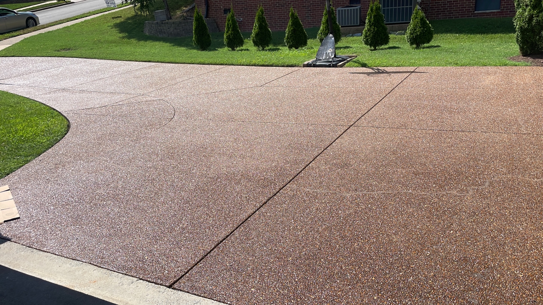 Sealed aggregate finish