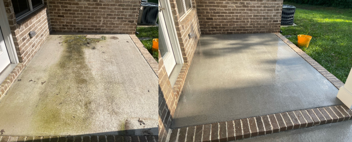 Front porch — soft wash