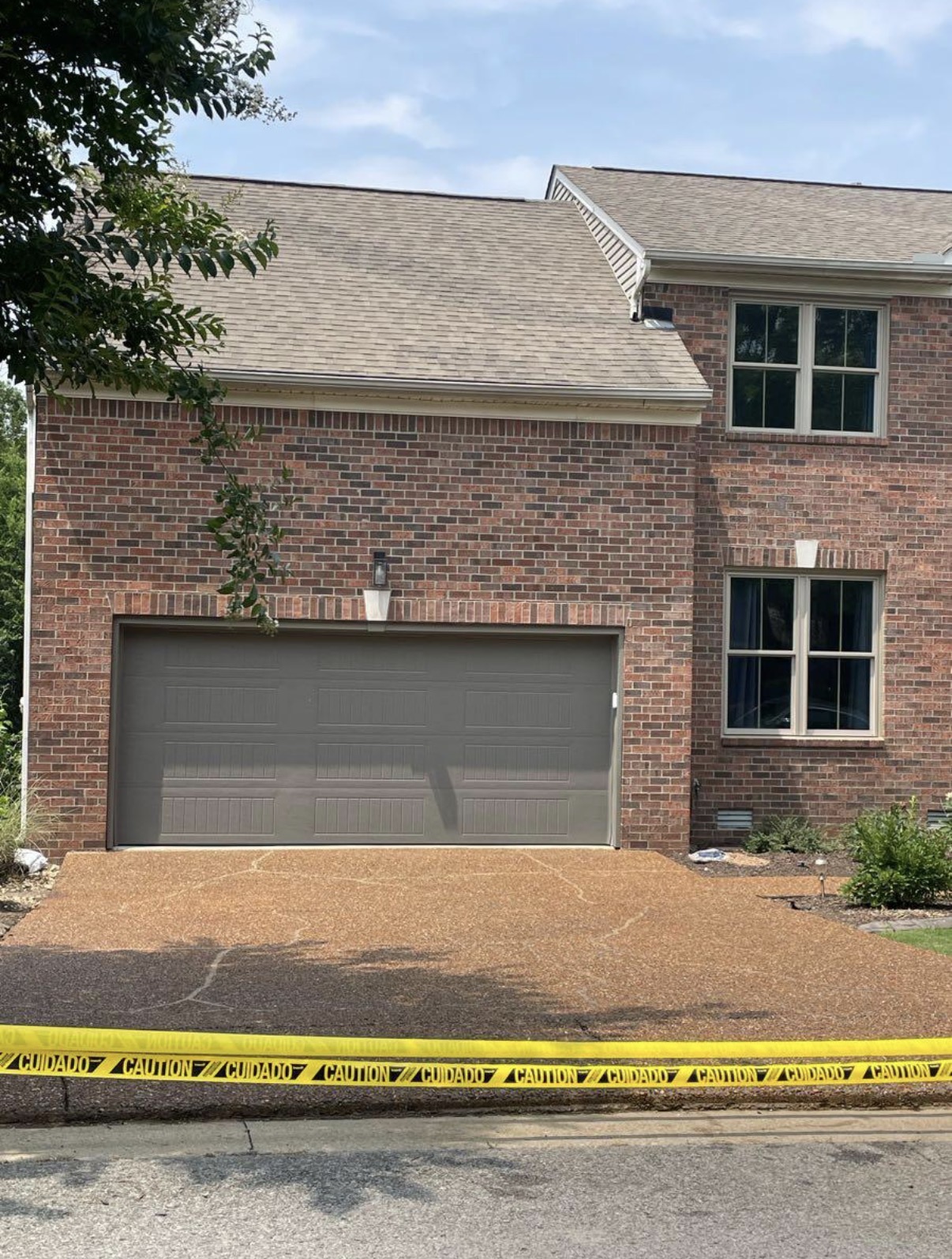 Aggregate driveway — finished
